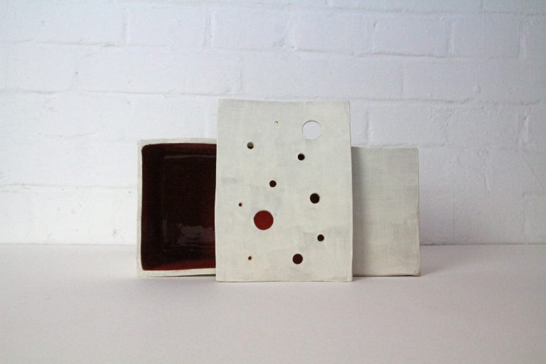 ceramic vase with lid