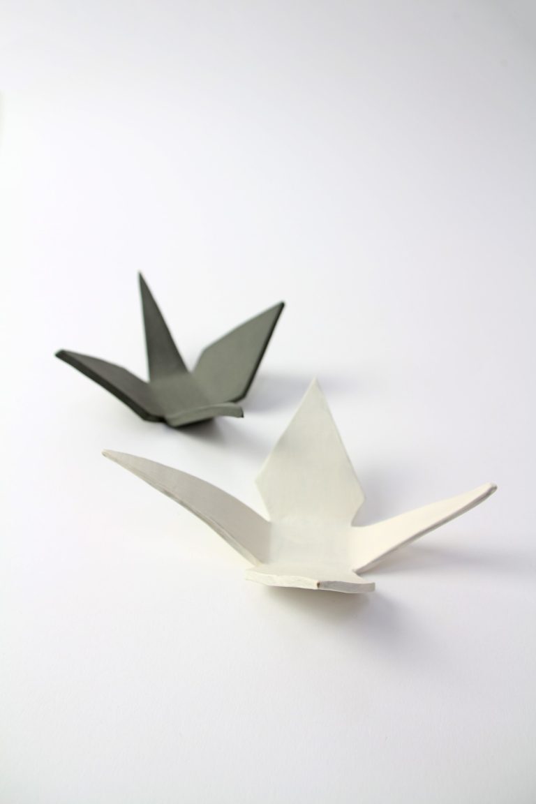 ceramic cranes
