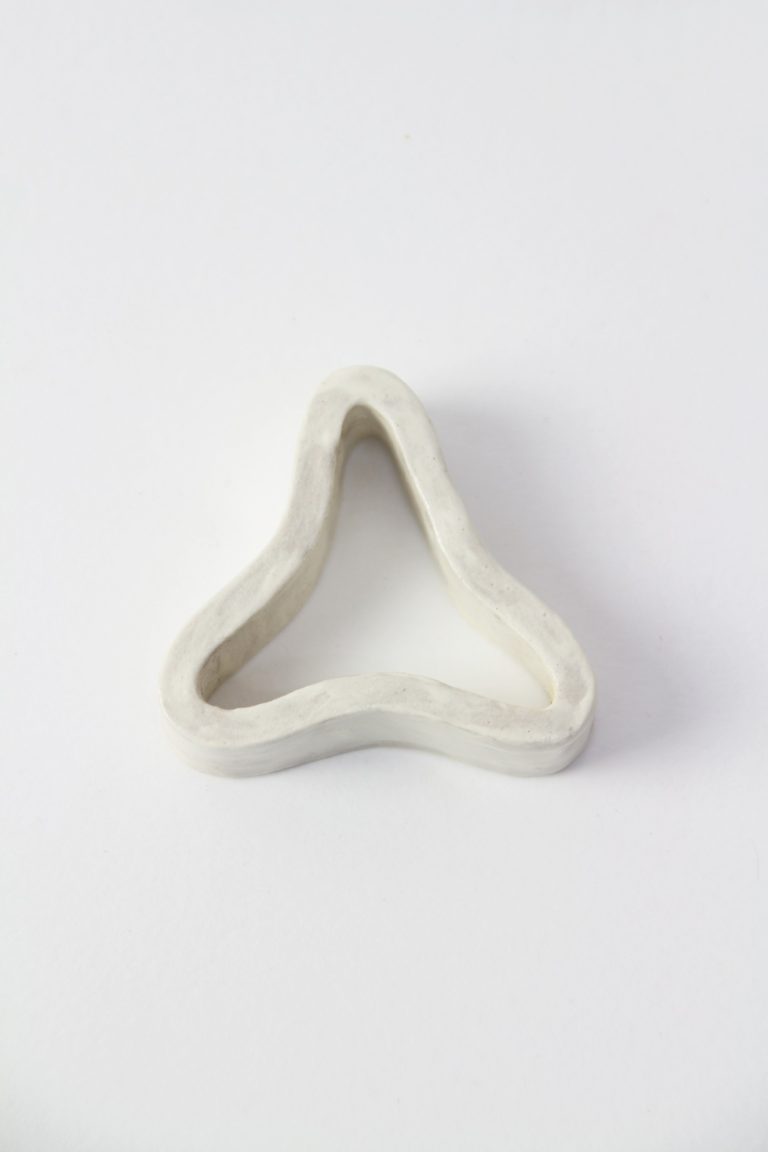 white ceramic ring