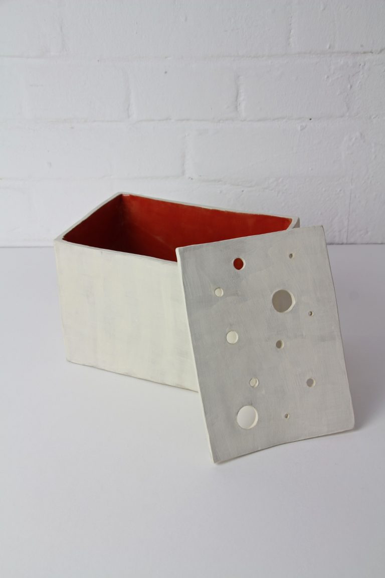 ceramic vase with lid