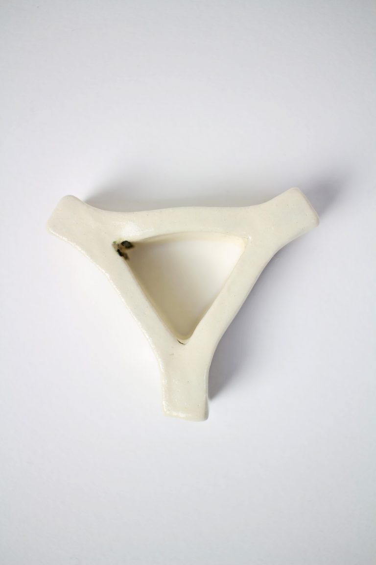 white ceramic ring