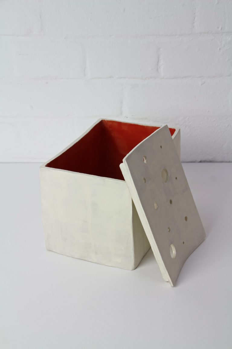 ceramic vase with lid