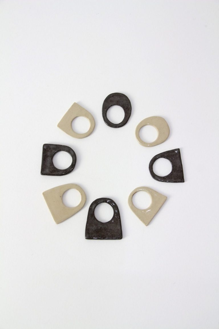 ceramic rings in a circle